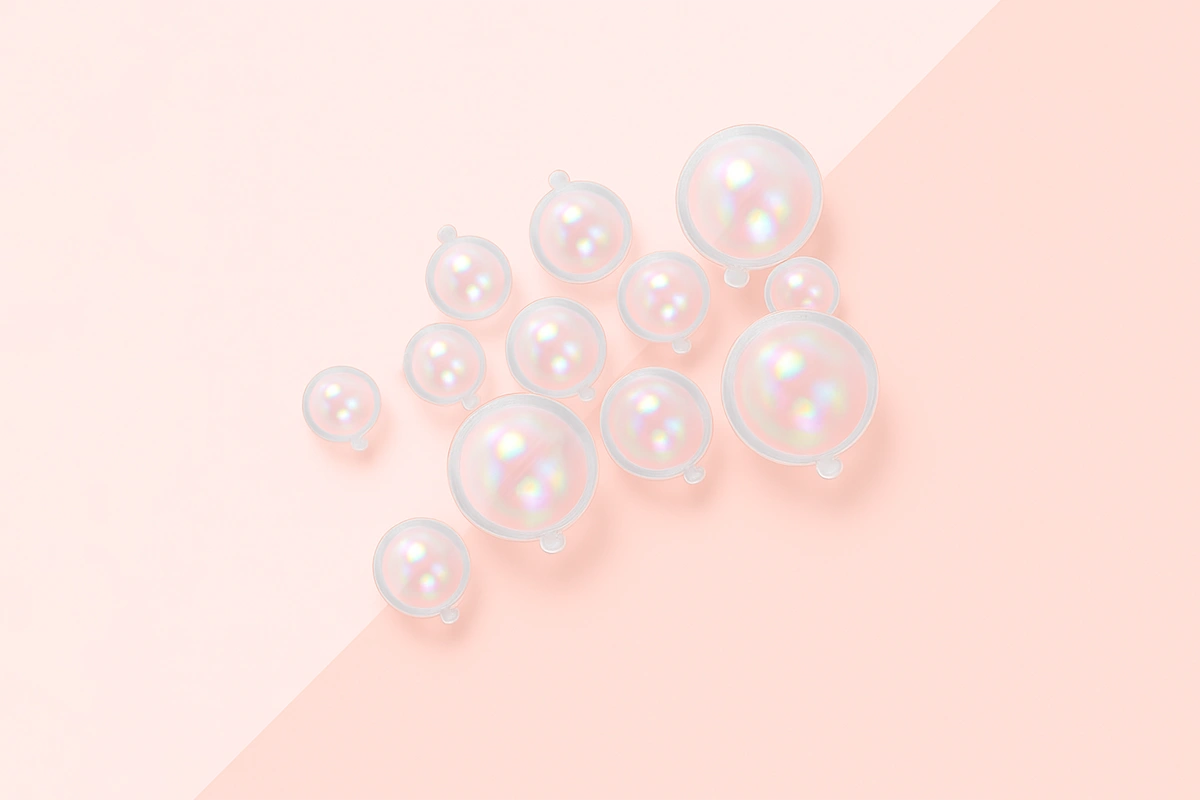 Clear Hologram Ball Topper (12 Pack) - Iconic Cake Art