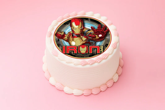 Iron Man Round Edible Icing Image 16cm - BSC