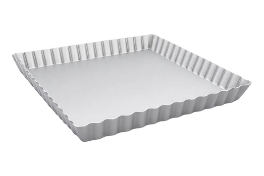 High Fluted Tart Quiche Pan 9 Inch x 9 Inch x 1 Inch - Hot Stuff Bakeware