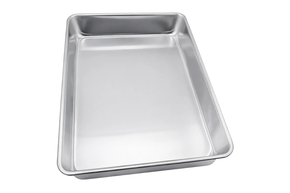High Light Duty Oblong Cake Pan Large Aluminum Thin Pans 9 Inch x 13 Inch x 2 Inch - Hot Stuff Bakeware