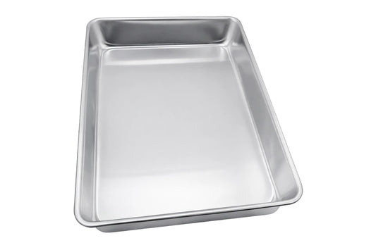 High Light Duty Oblong Cake Pan Large Aluminum Thin Pans 9 Inch x 13 Inch x 2 Inch - Hot Stuff Bakeware