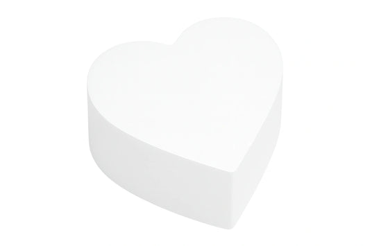 Heart Shaped 6 x 3 High Polystyrene Dummy - Iconic Cake Art