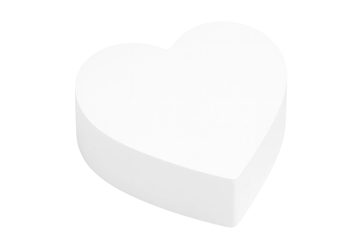 Heart Shaped 8 x 3 High Polystyrene Dummy - Iconic Cake Art