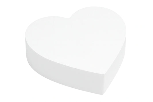 Heart Shaped 12 x 3 High Polystyrene Dummy - Iconic Cake Art