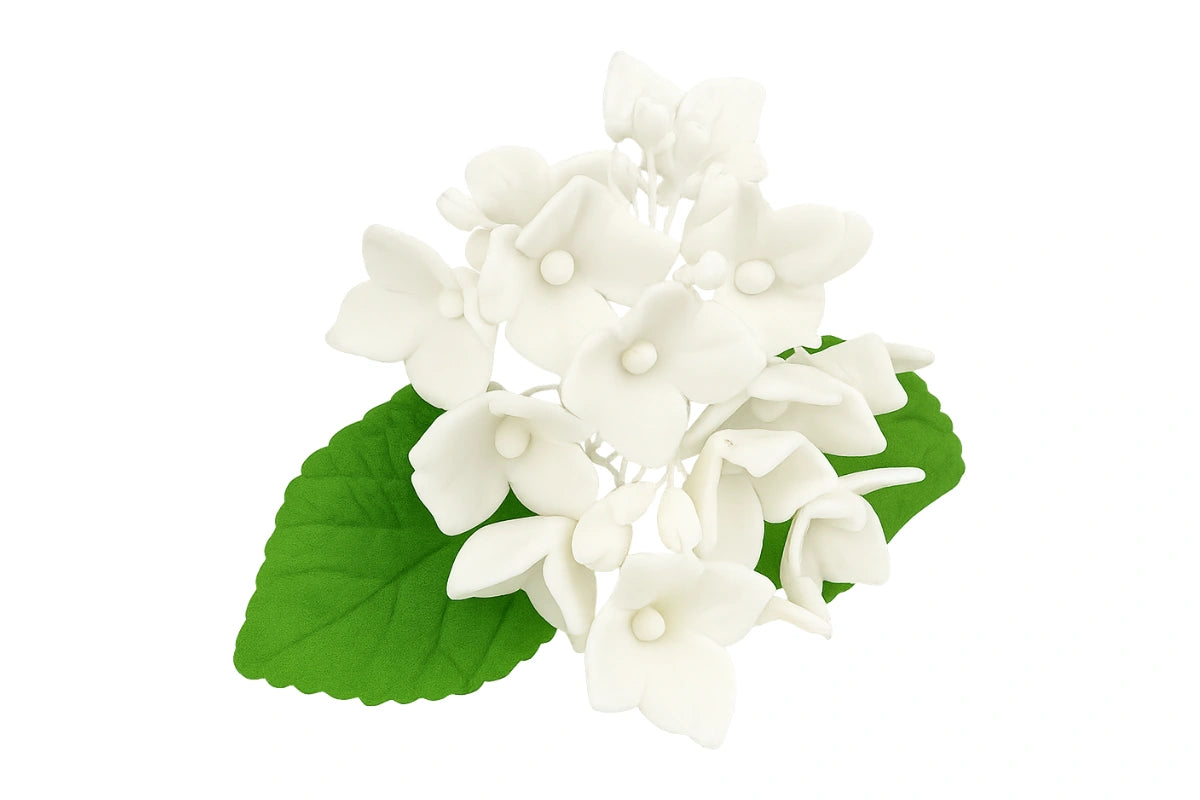 White Hydrangea Spray - Sweet Sugar Flowers