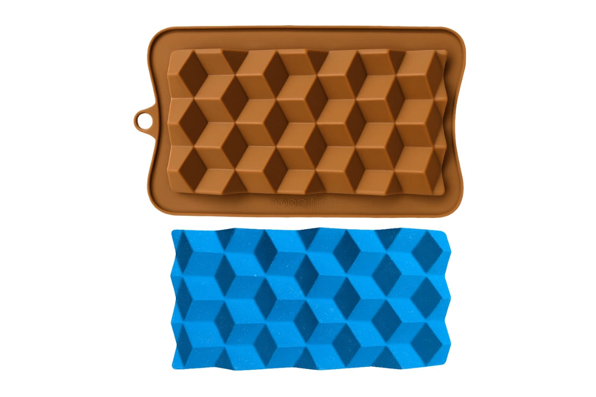 Geometric Cube Silicone Mould - Iconic Cake Art