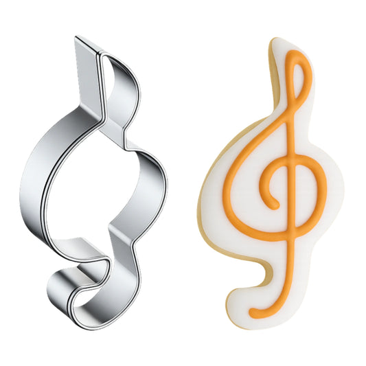 Treble Clef Musical Cookie Cutter 7.2cm - Iconic Cake Art