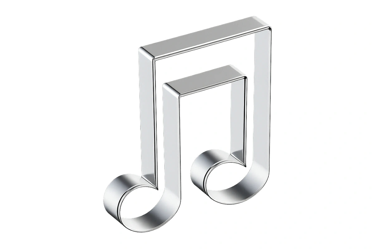 Double Note Musical Cookie Cutter 5.5cm - Iconic Cake Art