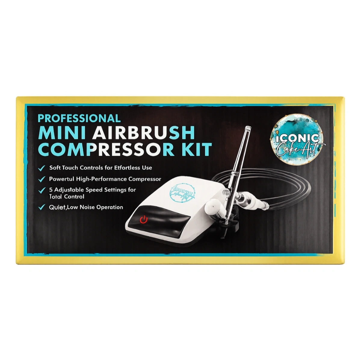 Professional Mini Airbrush Kit with Compressor - Iconic Cake Art
