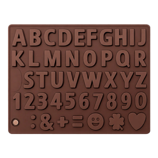 Alphabet and Number Chocolate Mould - Iconic Cake Art