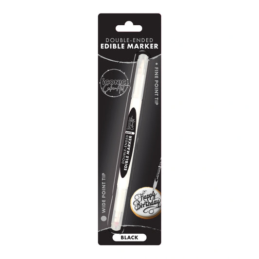 Black Double Ended Edible Marker - Iconic Cake Art
