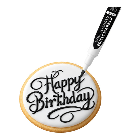 Black Double Ended Edible Marker - Iconic Cake Art