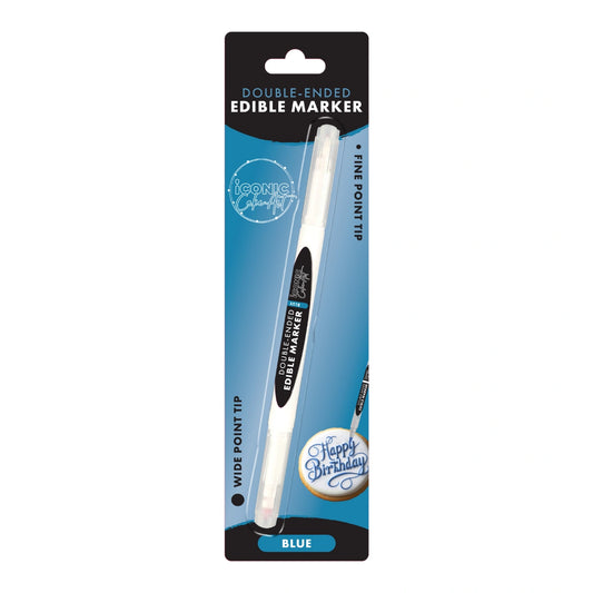 Blue Double Ended Edible Marker - Iconic Cake Art