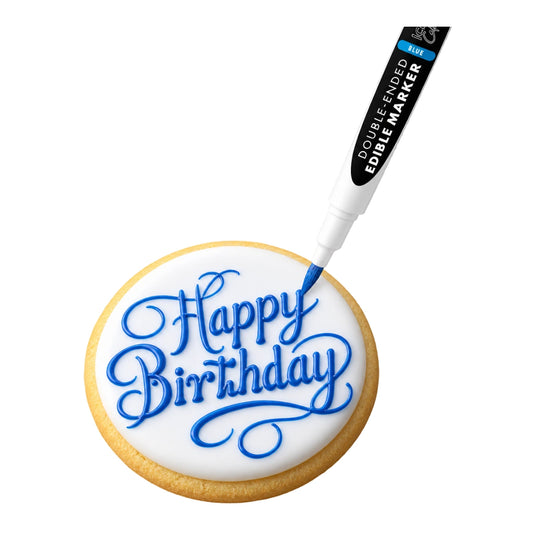 Blue Double Ended Edible Marker - Iconic Cake Art