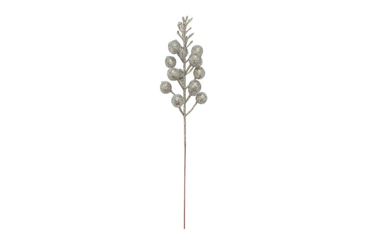 Silver Berry Stem Topper - Iconic Cake Art