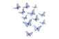 Light Blue Metallic Butterfly Topper - Iconic Cake Art