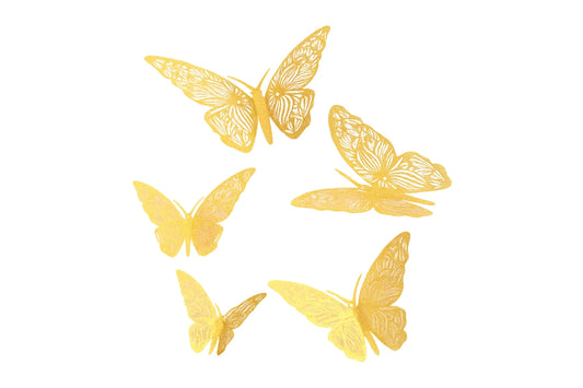 Gold Butterfly Topper-Type3 - Iconic Cake Art