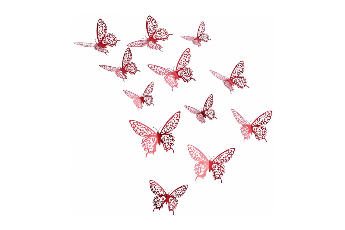 Red Butterfly Topper - Iconic Cake Art