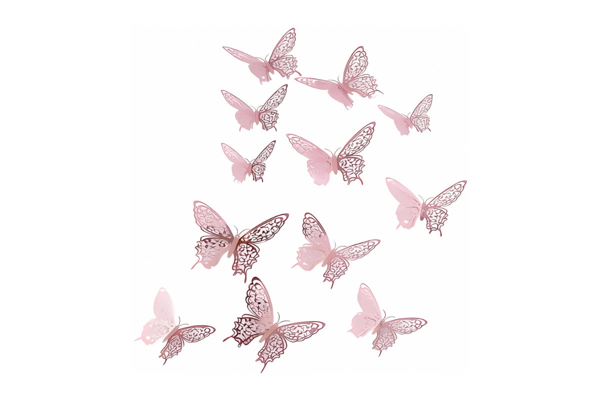 Rose Gold Butterfly Topper-Type3 - Iconic Cake Art