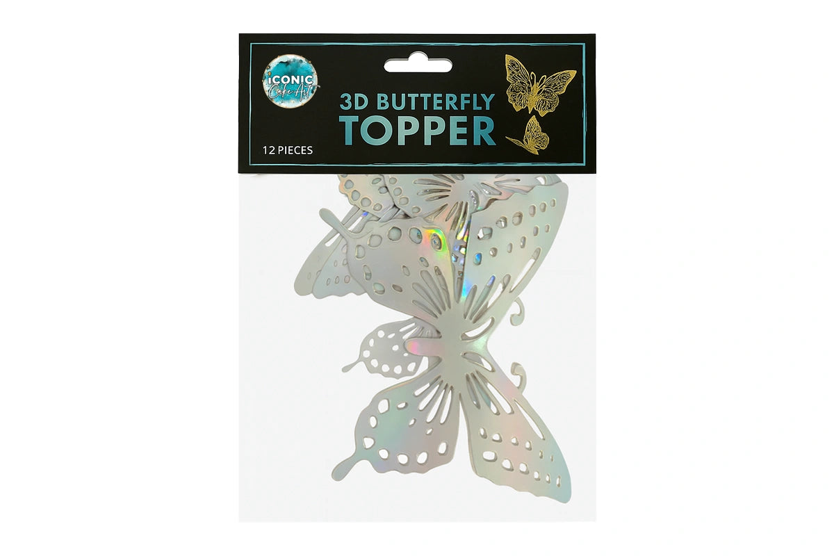 Rainbow Butterfly Topper - Iconic Cake Art
