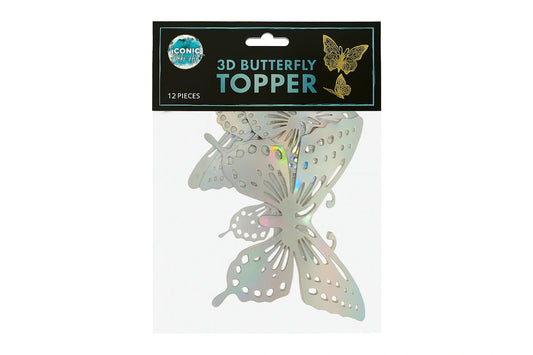 Rainbow Butterfly Topper - Iconic Cake Art