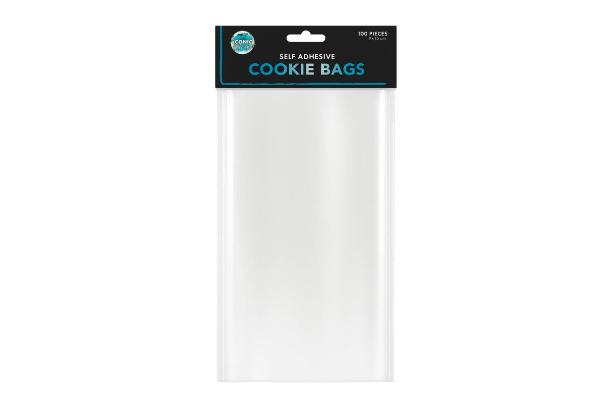 Self Sealing Cookie Bags Cookie Bags - 100Pack - 90X150mm