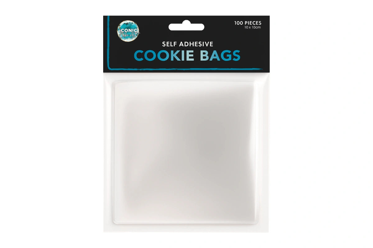 Self Sealing Cookie Bags Cookie Bags - 100Pack - 100X100mm