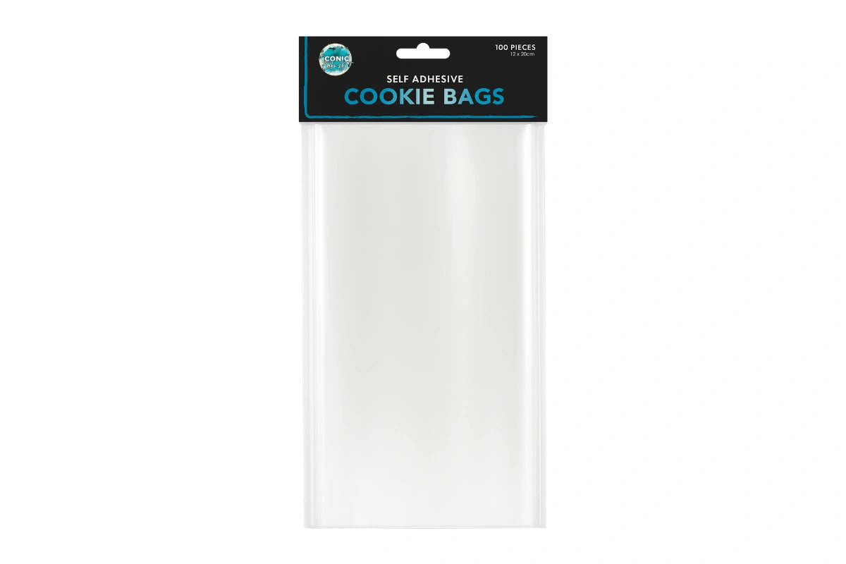 Self Sealing Cookie Bags Cookie Bags - 100Pack - 120X200mm