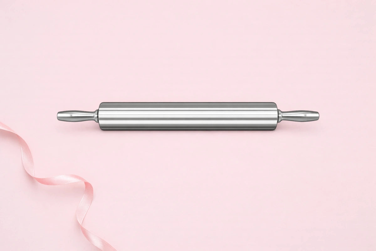 38cm Aluminum Rolling Pin 15 Inch - Iconic Cake Art