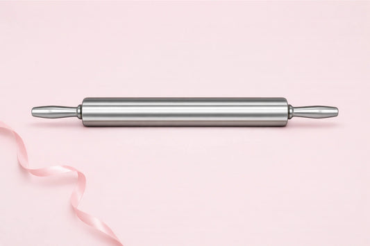 45cm Aluminum Rolling Pin 18 Inch - Iconic Cake Art