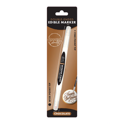 Chocolate Double Ended Edible Marker - Iconic Cake Art
