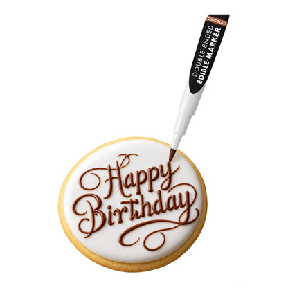 Chocolate Double Ended Edible Marker - Iconic Cake Art