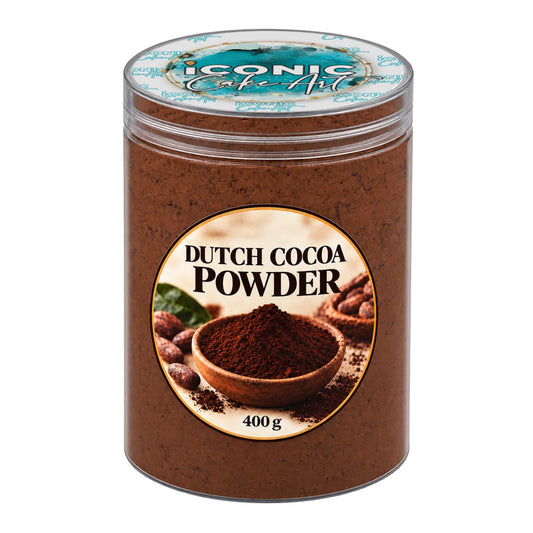 Dutch Cocoa Powder 10-12% Fat 400g - Iconic Cake Art