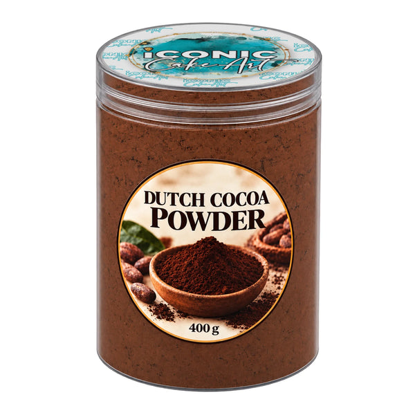 Dutch Cocoa Powder 10-12% Fat 400g - Iconic Cake Art