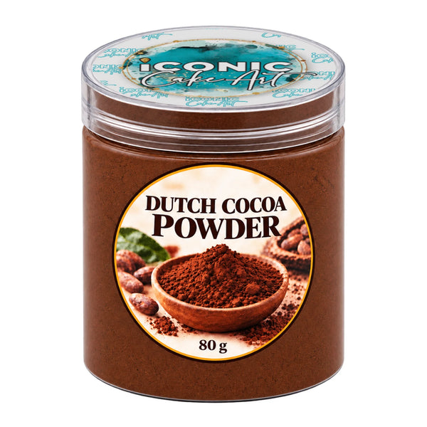 Dutch Cocoa Powder 10-12% Fat 80g - Iconic Cake Art