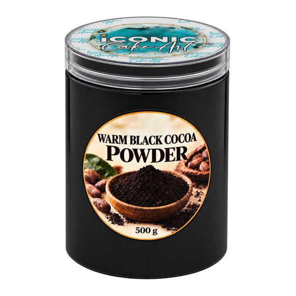 Warm Black Cocoa Powder 400g - Iconic Cake Art