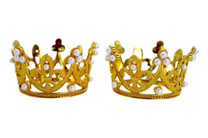 Gold Crown Toppers 5cm - Iconic Cake Art