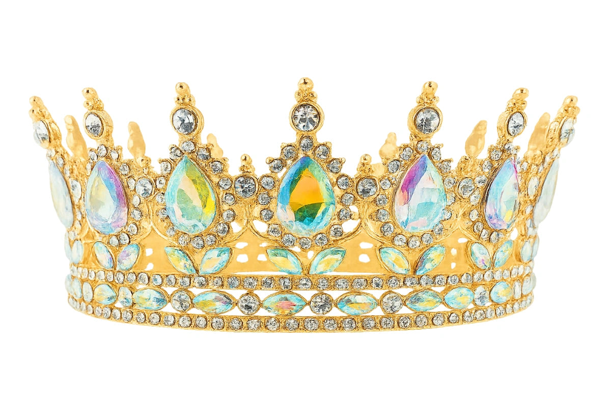 Gold Crown Topper 15.5cm - Iconic Cake Art