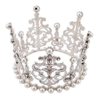 Silver Crown Topper 7.5cm - Iconic Cake Art