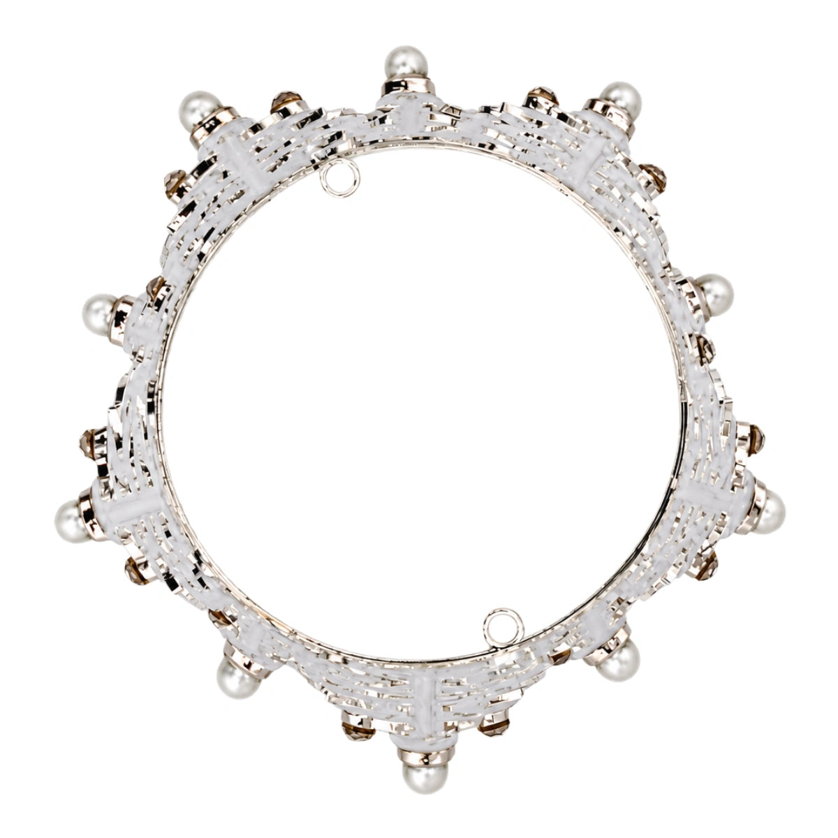 Silver Crown Topper 7.5cm - Iconic Cake Art