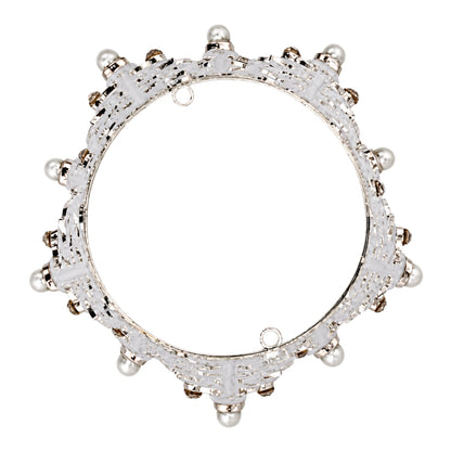 Silver Crown Topper 7.5cm - Iconic Cake Art