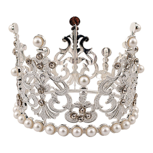 Silver Crown Topper 7.5cm - Iconic Cake Art