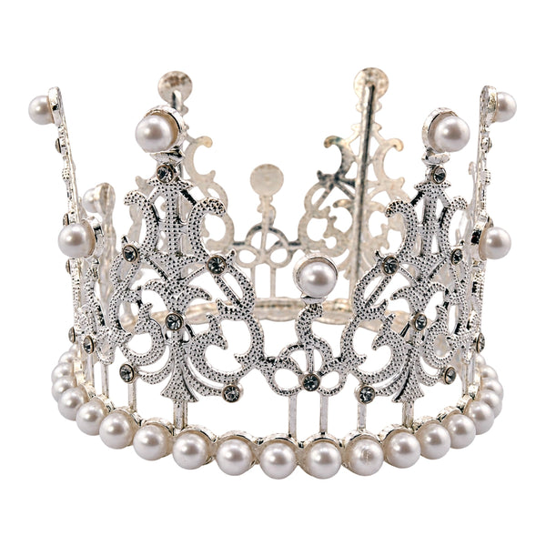Silver Crown Topper 11.5cm - Iconic Cake Art
