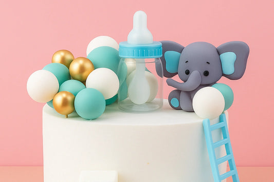 Baby Boy Cake Topper Set - Iconic Cake Art