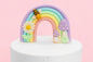 Rainbow Pastel Bee Topper - Iconic Cake Art