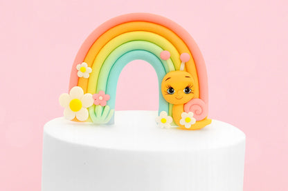 Rainbow Snail Topper - Iconic Cake Art