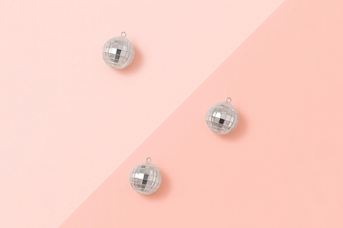 Set of Disco Ball 7cm (3 Pack) - Iconic Cake Art