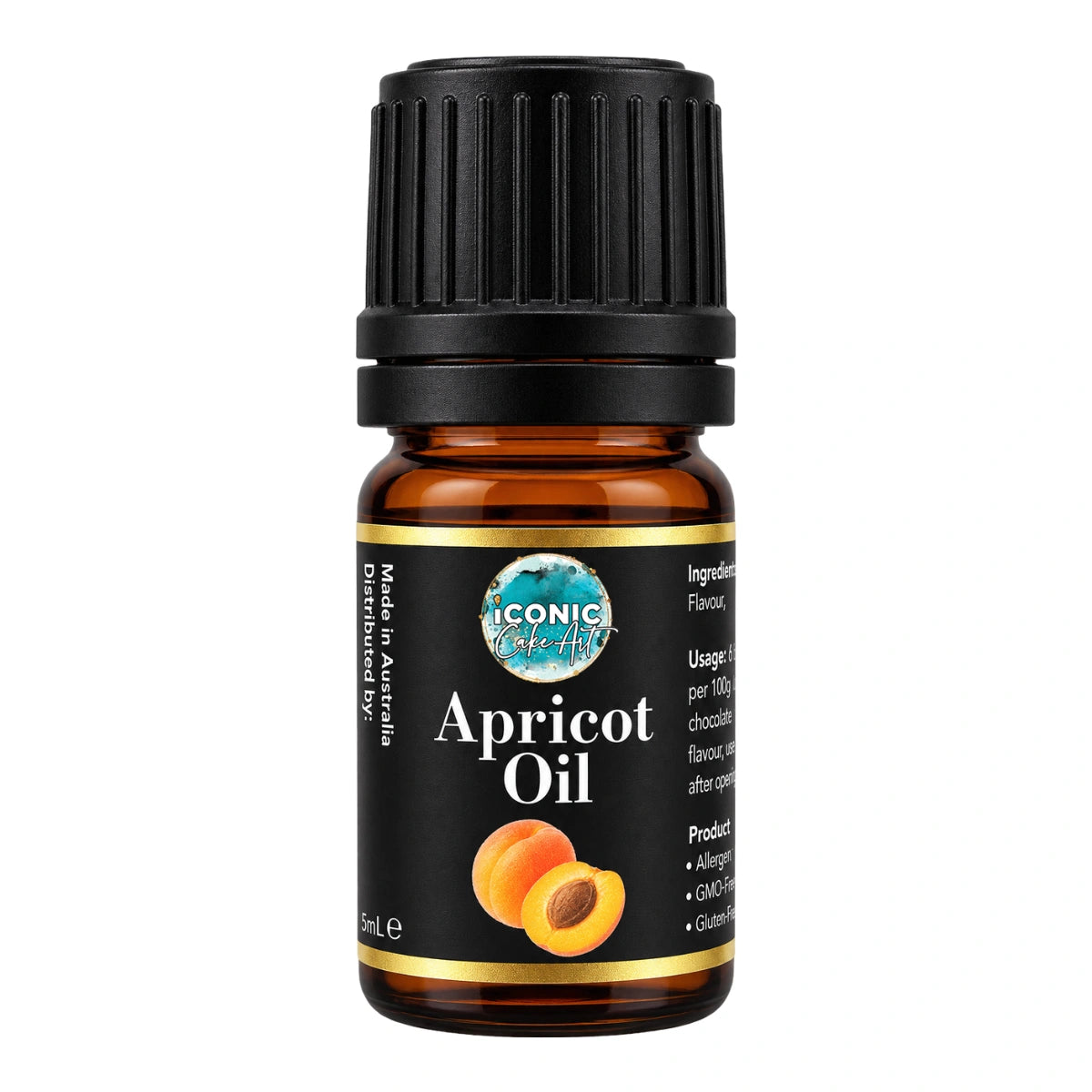 Apricot Flavour Oil 5ml - Iconic Cake Art