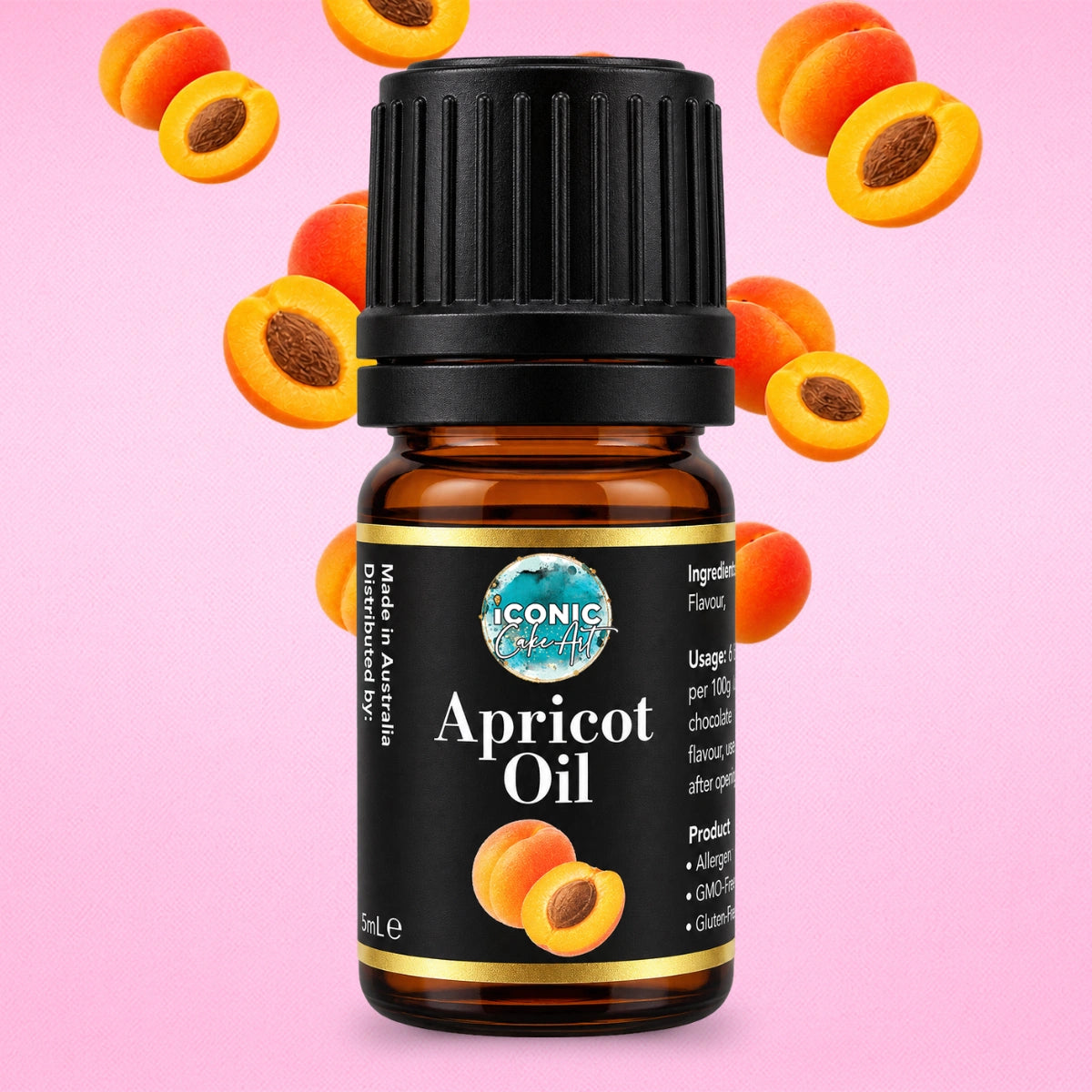 Apricot Flavour Oil 5ml - Iconic Cake Art