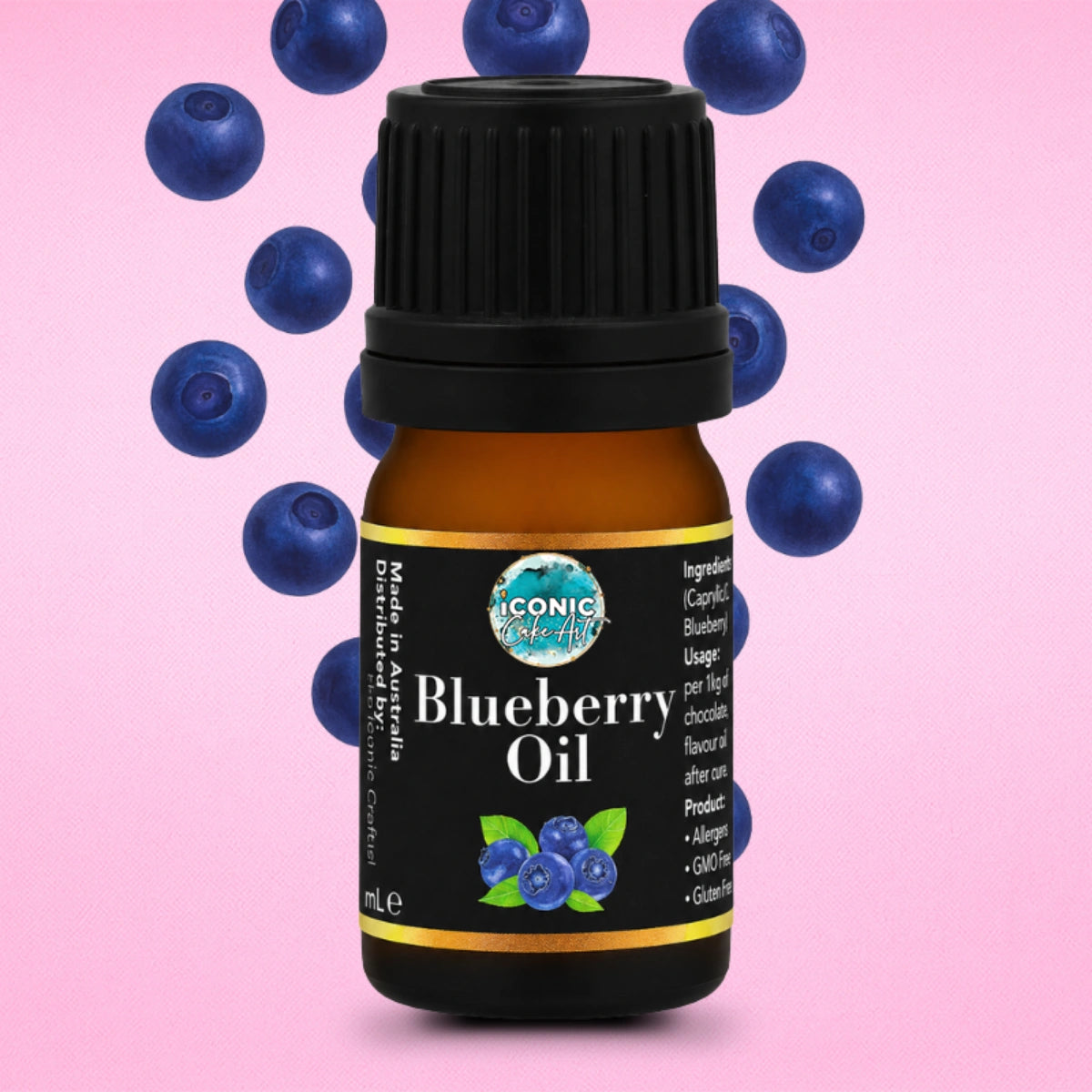Blueberry Flavour Oil 5ml - Iconic Cake Art